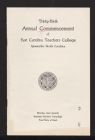 Program for the Thirty-Ninth Annual Commencement of East Carolina Teachers College